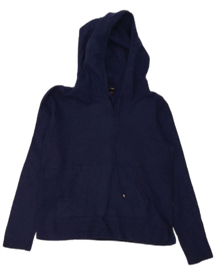 Massimo Dutti Jersey con Capucha para Mujer UK 10 Small Azul Marino Lana