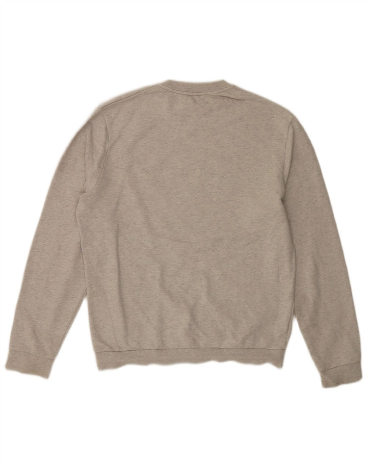 Fred Perry Hombre Sudadera Gráfica Jersey De Algodón Gris Medio