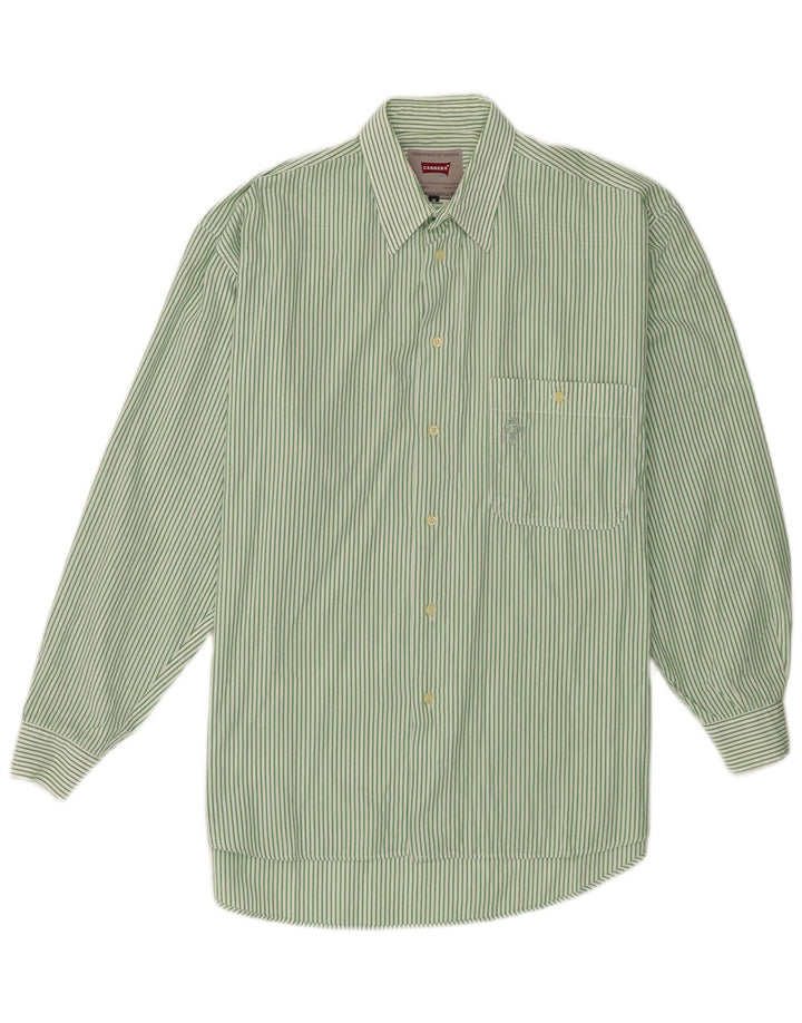Carrera Mens Shirt Medium Green Striped