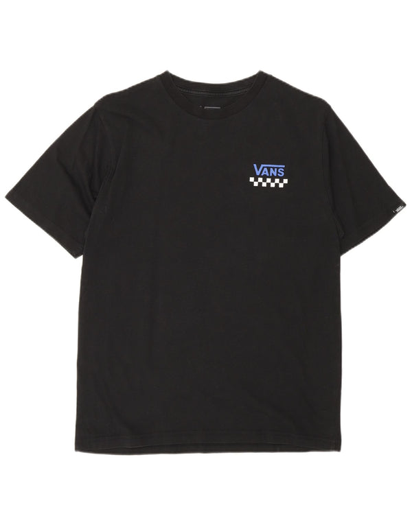 Vans Camiseta gráfica de ajuste clásico para niños 12-13 años Grande Algodón negro