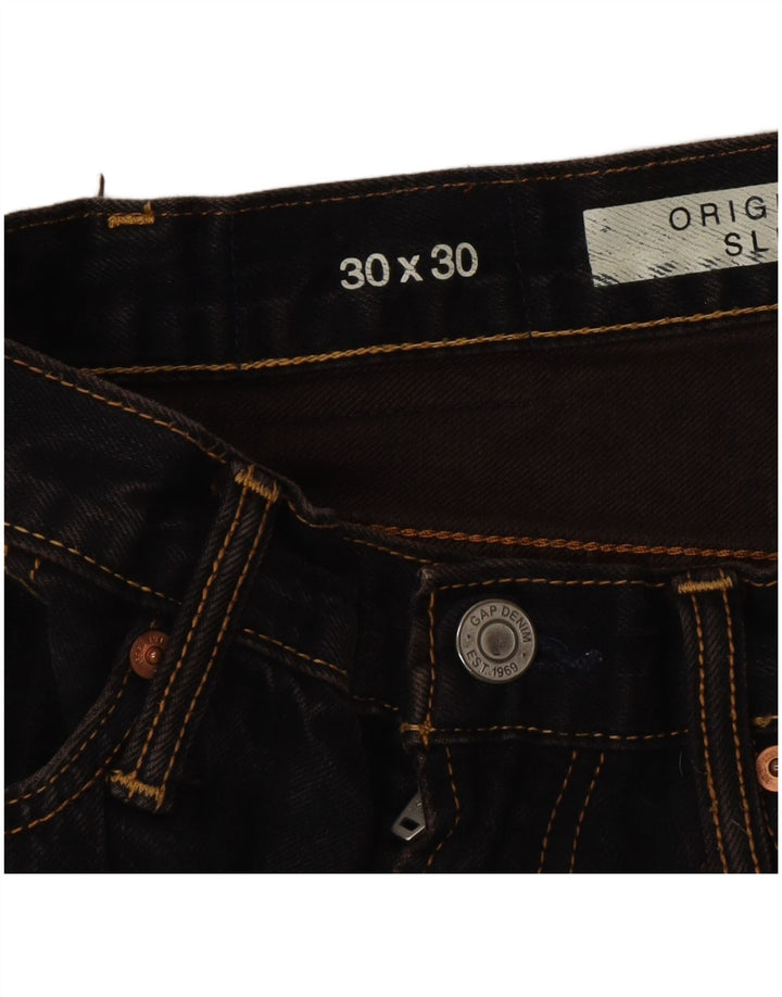 Vaqueros Gap Mujer Slim W30 L30 Algodón Azul Marino