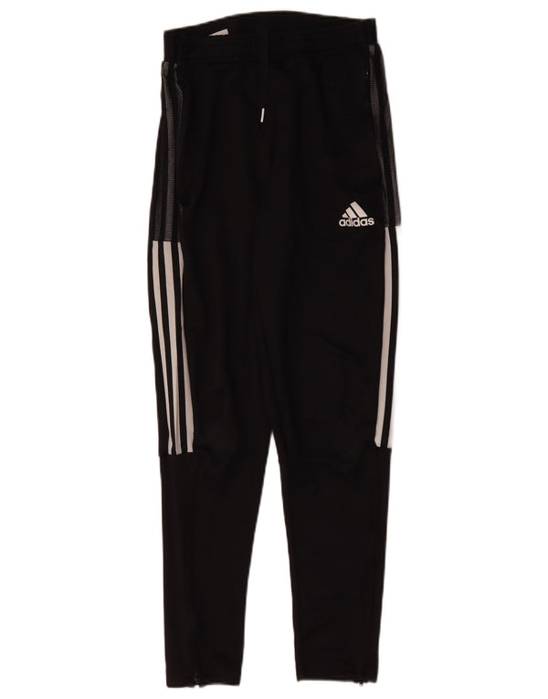 Adidas Mujer Chándal Pantalones UK 10 Pequeño Negro Poliéster Deportes