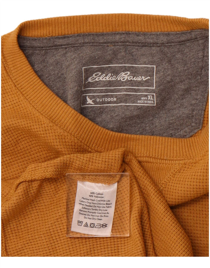 Eddie Bauer Camiseta Outdoor Hombre XL Algodón Beige