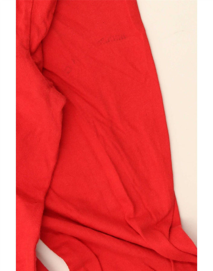 Volcom Camiseta gráfica para hombre de manga larga de algodón rojo grande