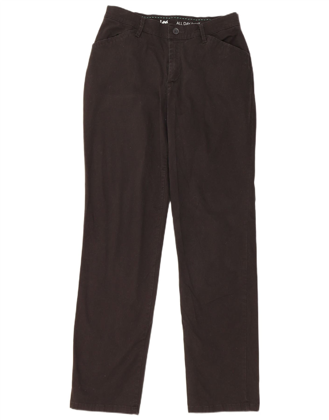 LEE Pantalones casuales rectos para mujer US 4 Small W28 L31 Algodón negro