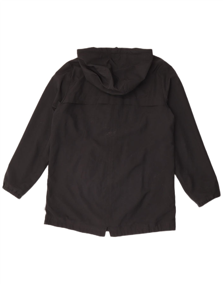 Vans Chubasquero con capucha para mujer UK 44 Mediano Negro Poliéster