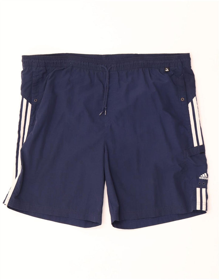 Adidas - Bañador para hombre, talla 2XL, nailon azul marino