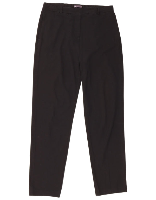 Marks & Spencer Pantalones chinos de cintura alta para mujer UK 40 Large W34 L32 Negro