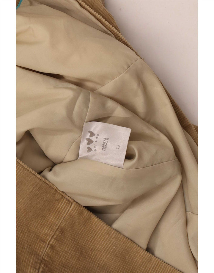 Chaqueta tipo blazer Marks & Spencer Per Una con 2 botones para mujer UK 42 Medium Beige