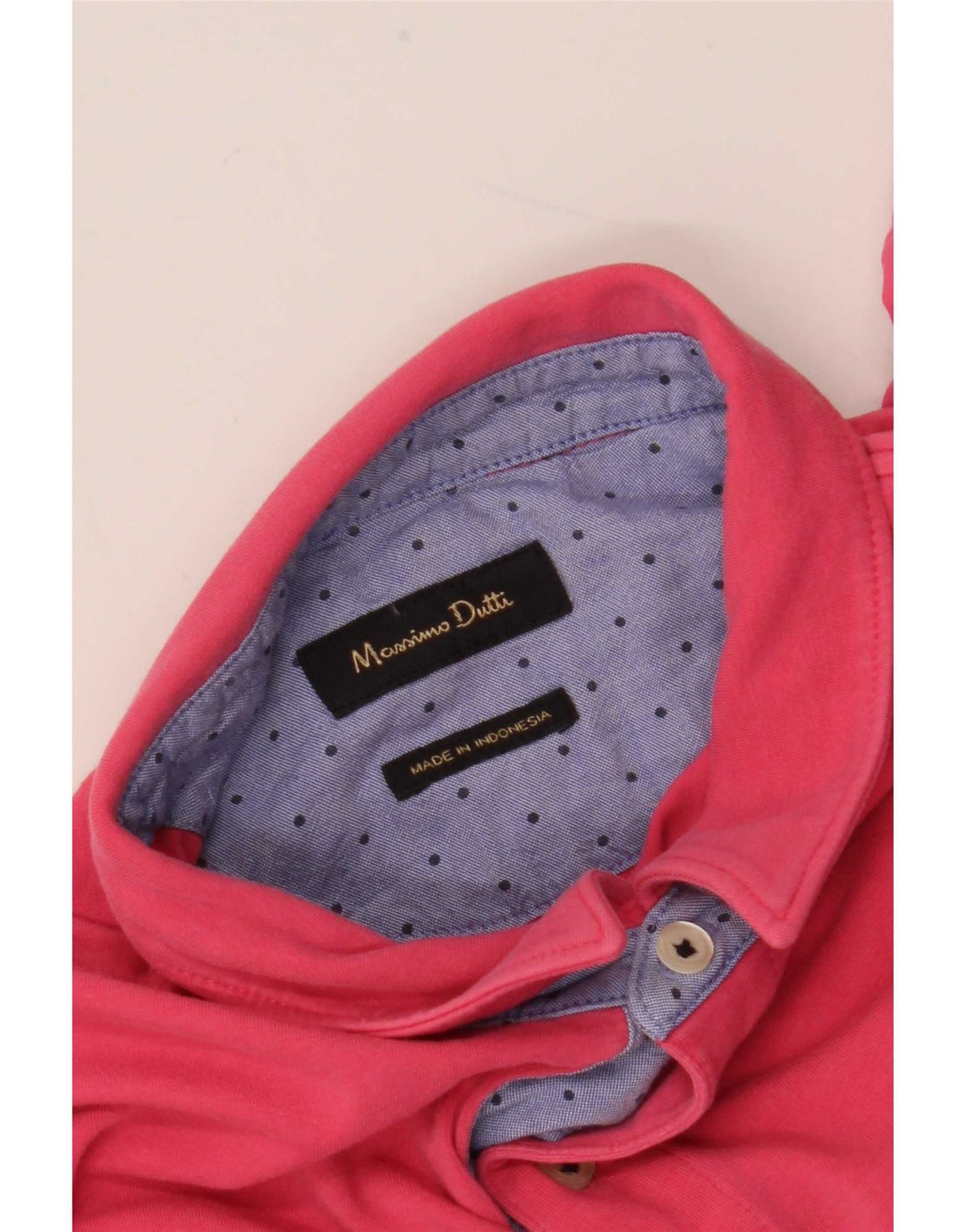 Polo Massimo Dutti Hombre Small Rosa