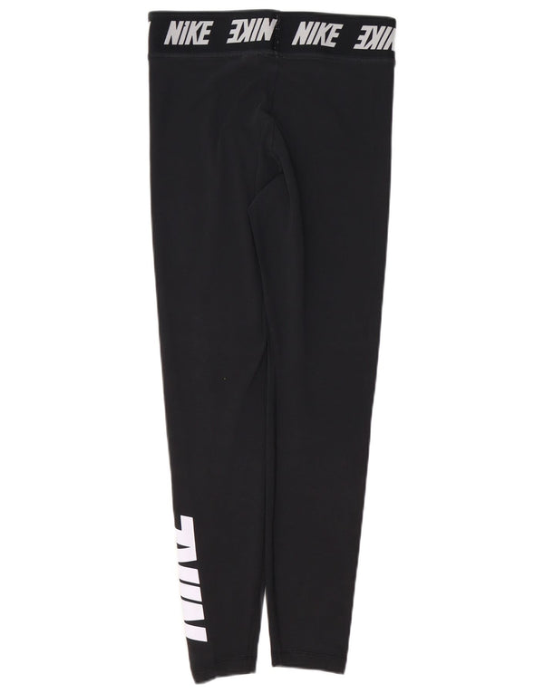NIKE Leggings gráficos para mujer UK 44 Mediano Algodón negro