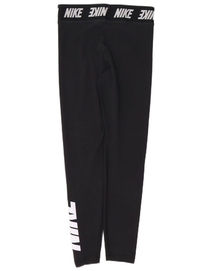 NIKE Leggings gráficos para mujer UK 44 Mediano Algodón negro