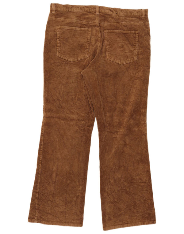 Chaps Pantalones de pana con corte de bota para mujer US 16 2XL W36 L30 Algodón beige