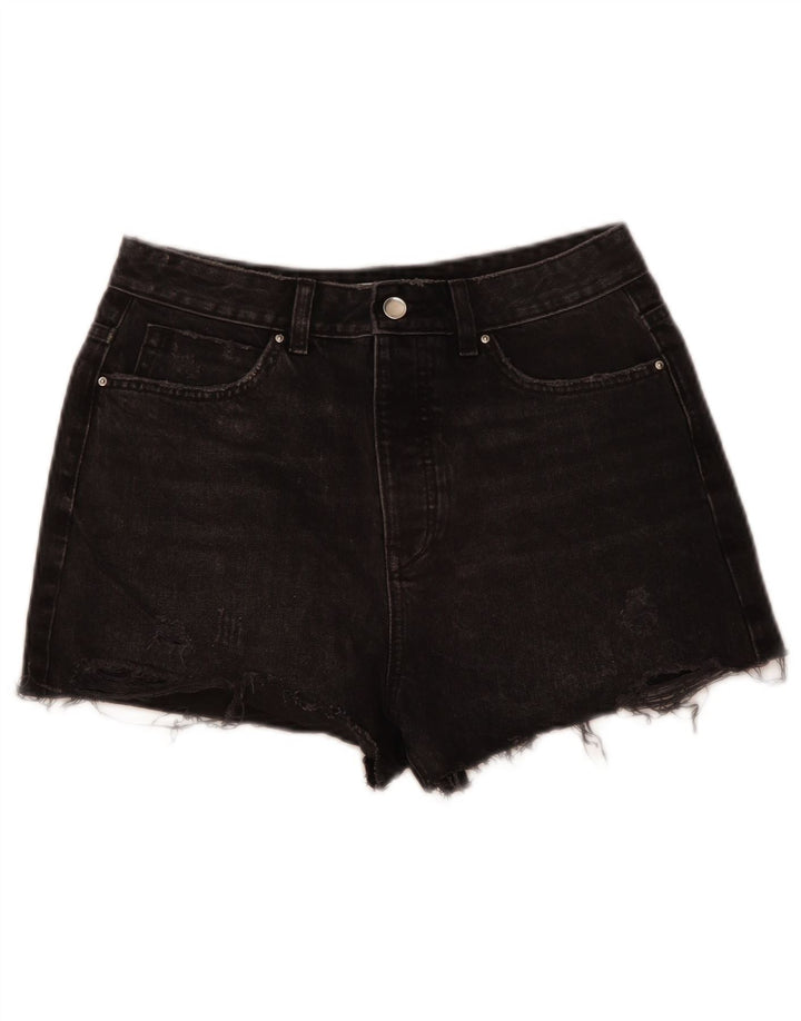 Zara Mujer Shorts Vaqueros EU 40 Medium W30 Algodón Gris