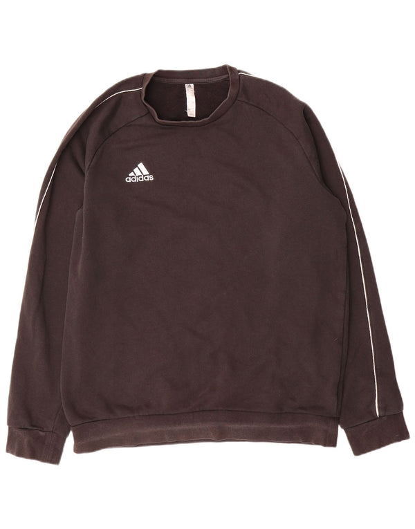 Adidas Hombre Sudadera Jumper Grande Negro Algodón