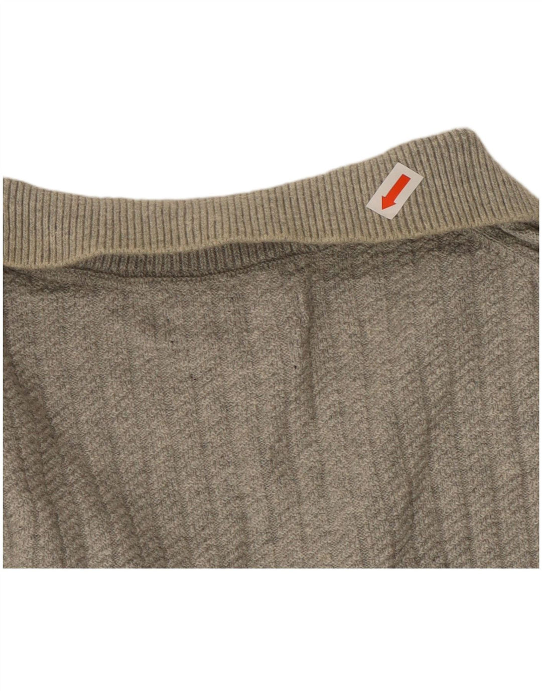 MASSIMO DUTTI Jersey De Cuello Polo Hombre Algodón Gris Medio