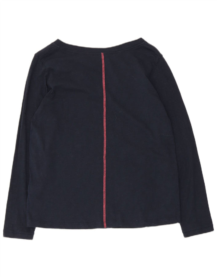 White Stuff Top para mujer de manga larga UK 42 Algodón azul marino mediano