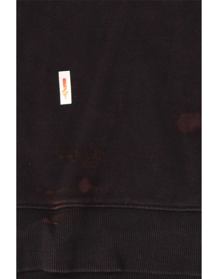 Adidas Mujer Sudadera Jumper UK 12/14 Mediano Negro Algodón