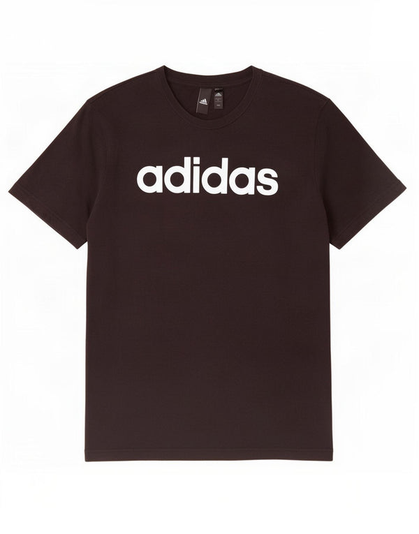 Adidas - Camiseta gráfica para hombre, talla grande, algodón negro