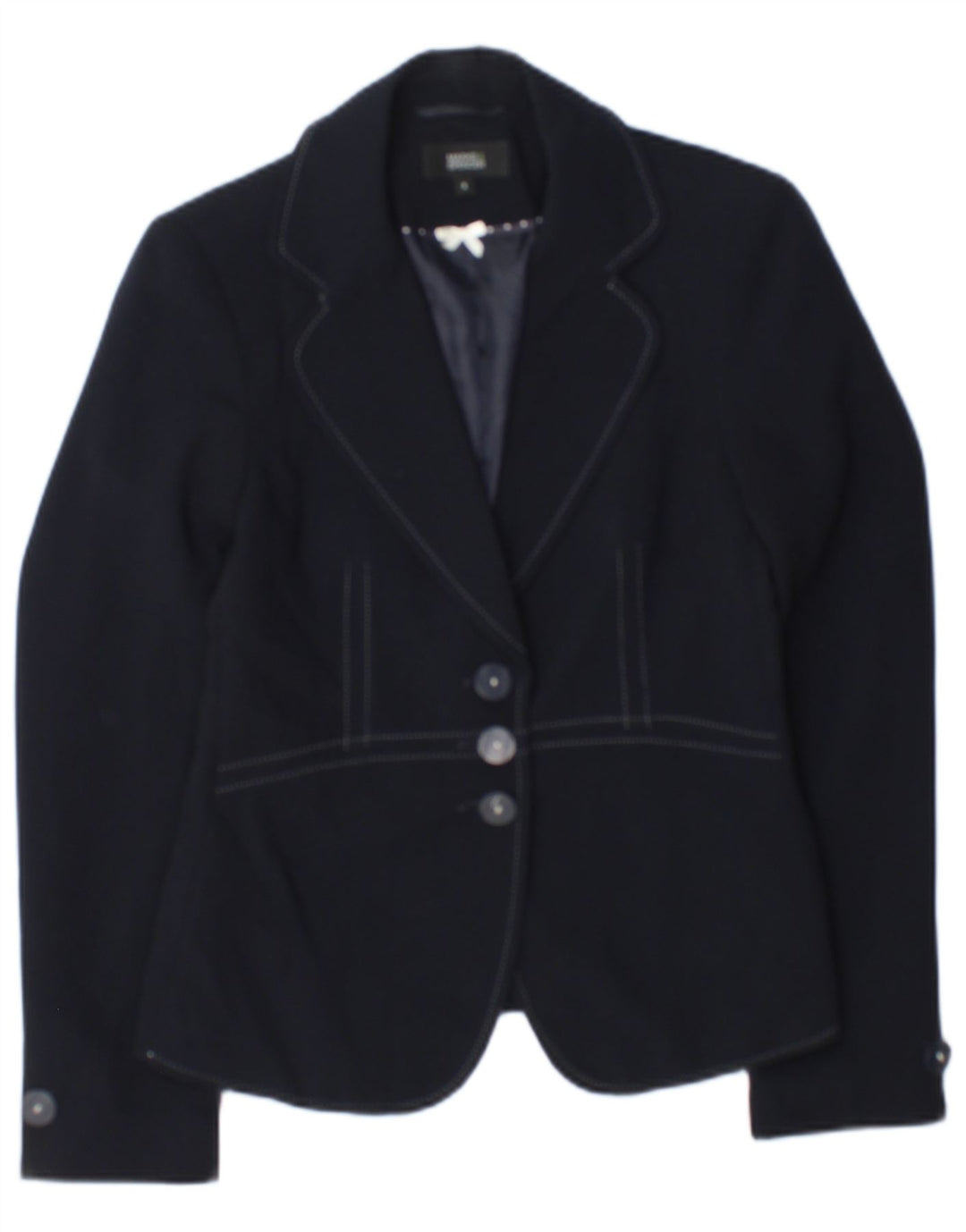Marks & Spencer Chaqueta Blazer de 3 Botones para Mujer UK 8 Small Azul Marino