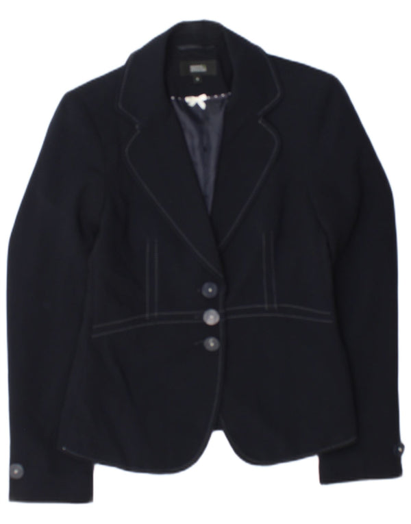 Marks & Spencer Chaqueta Blazer de 3 Botones para Mujer UK 8 Small Azul Marino