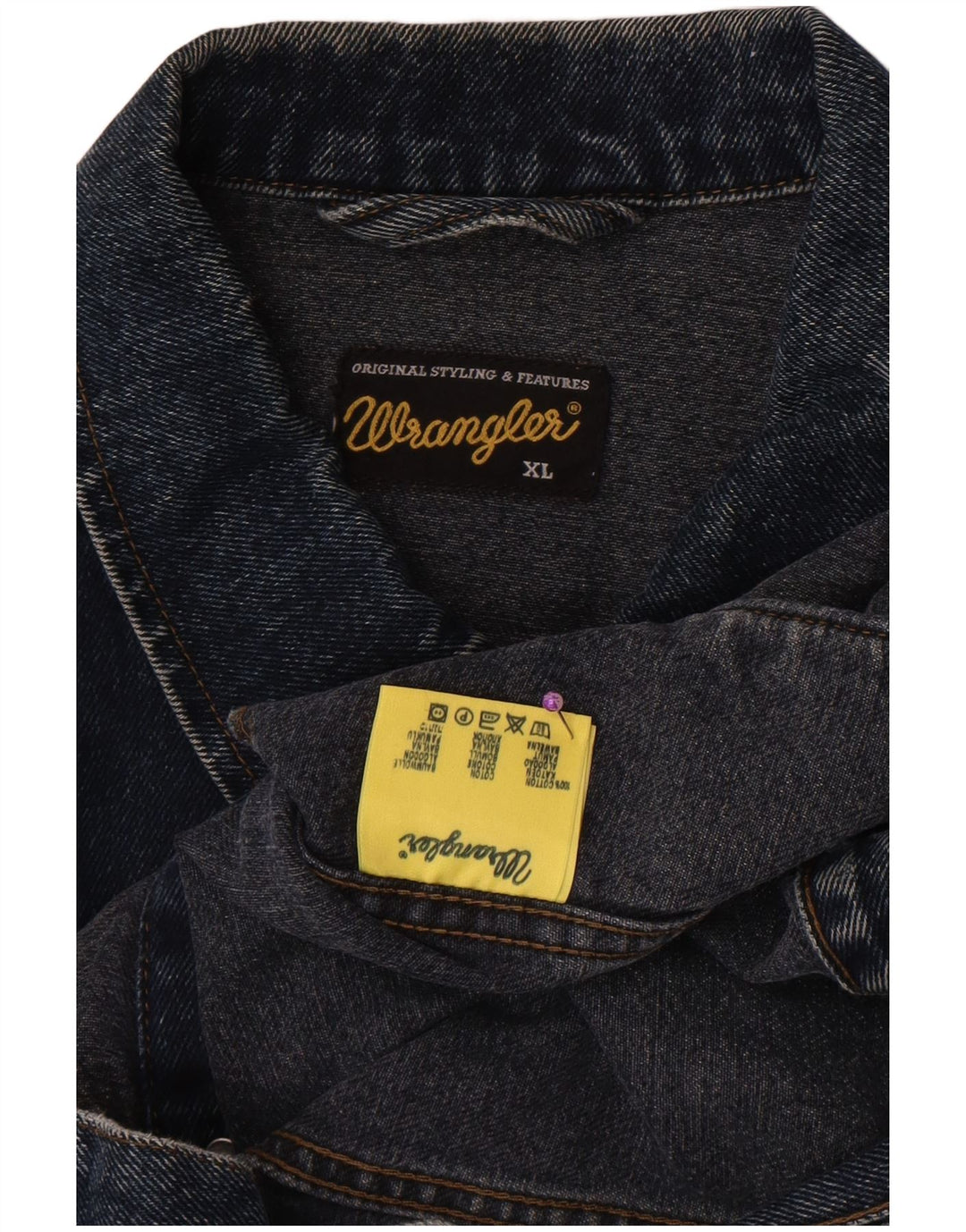 Wrangler Chaqueta vaquera para hombre UK 42 XL Algodón azul