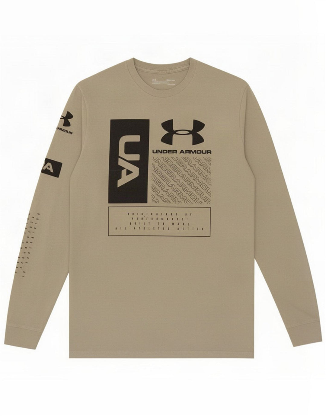 Under Armour Hombre Graphic Top manga larga Small Grey