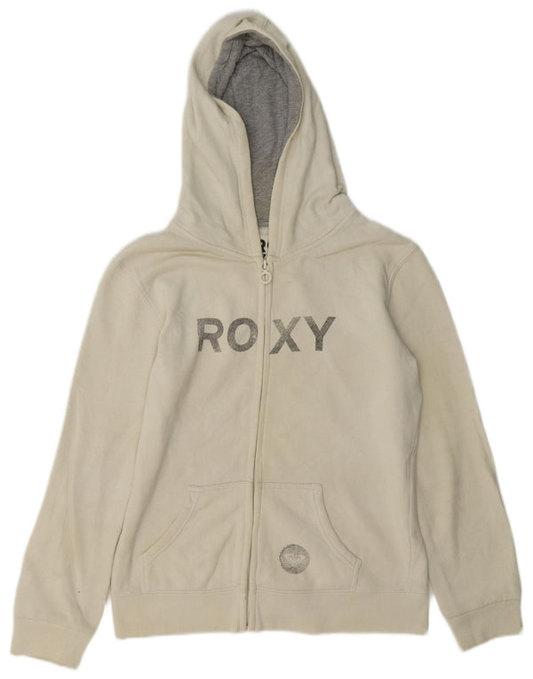 Roxy - Jersey con capucha para niña (15-16 años), color blanco roto