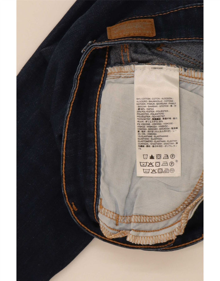 Levi's Legging Jeans Mujer W30 L30 Azul Marino Algodón