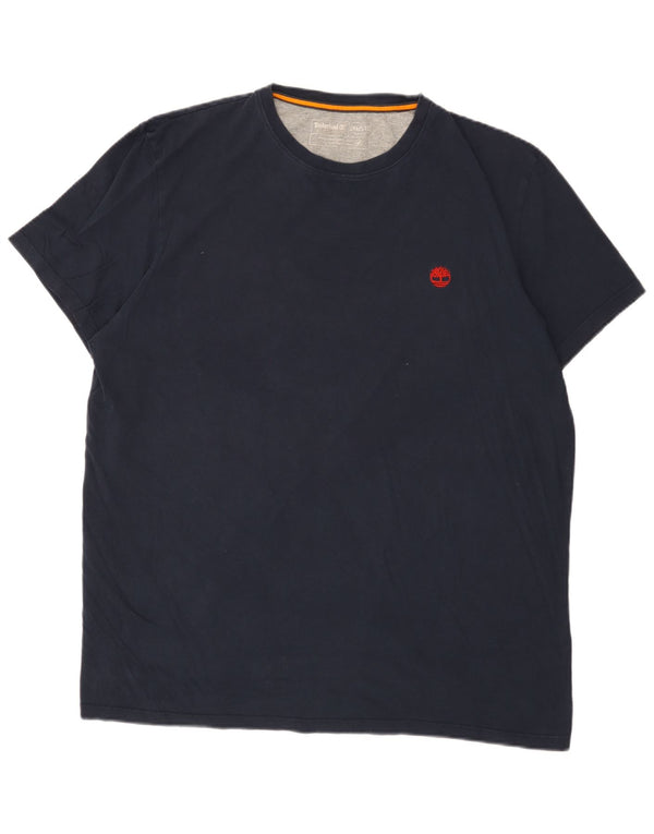Timberland Camiseta Slim Fit para Hombre Top 3XL Azul Marino Algodón