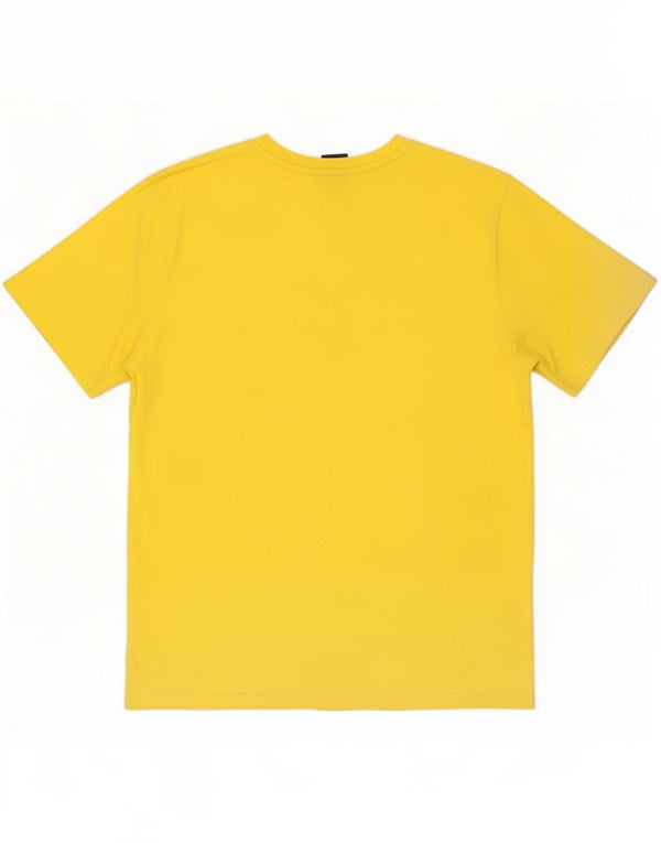 North Sails Hombre Camiseta Gráfica Top Small Algodón Amarillo