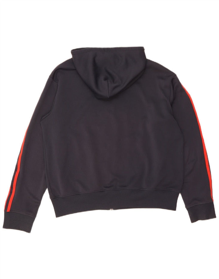 Adidas Sudadera con capucha y cremallera para hombre XL Poliéster azul marino