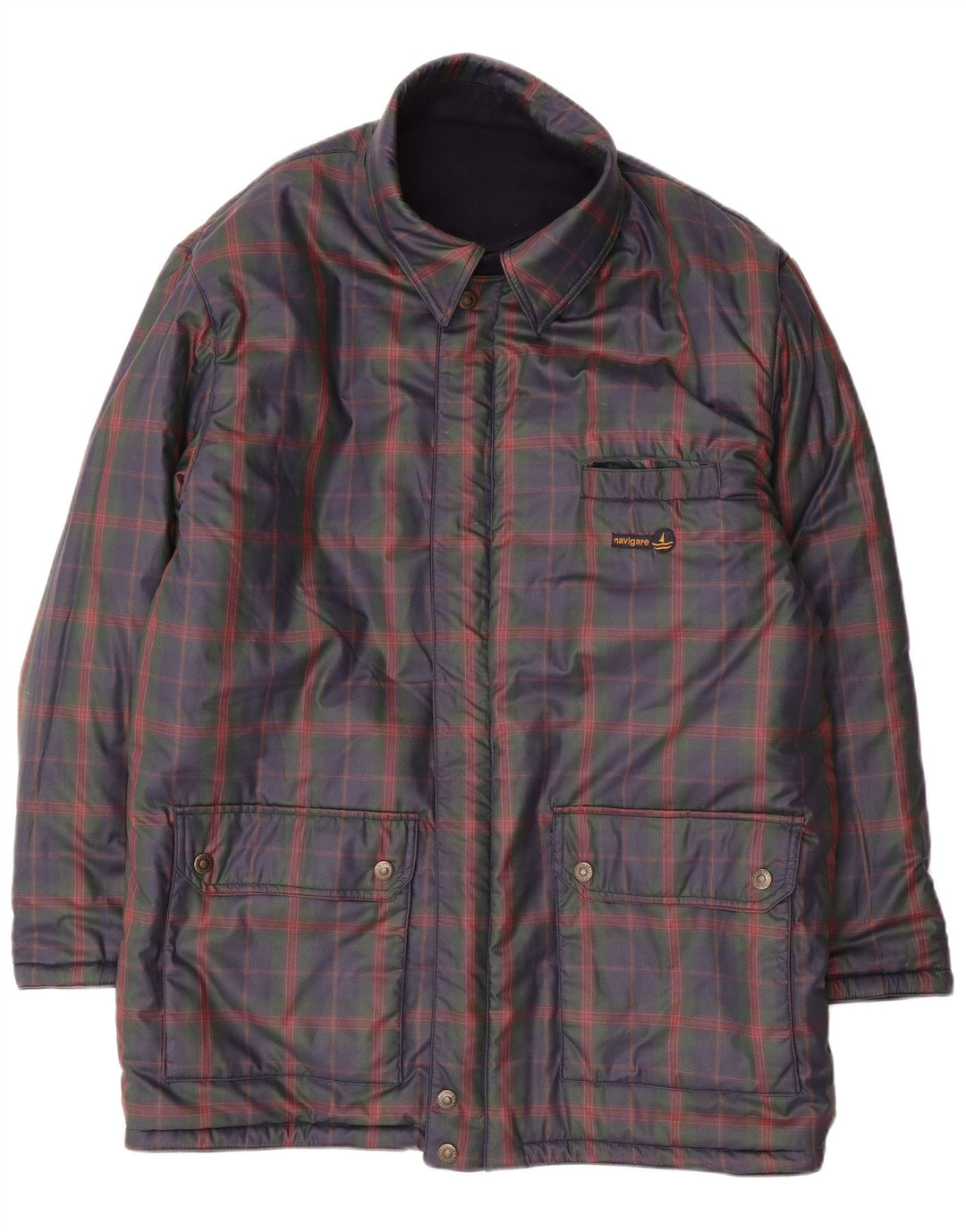 NAVIGARE Chaqueta reversible para hombre UK 44 2XL Lana azul marino