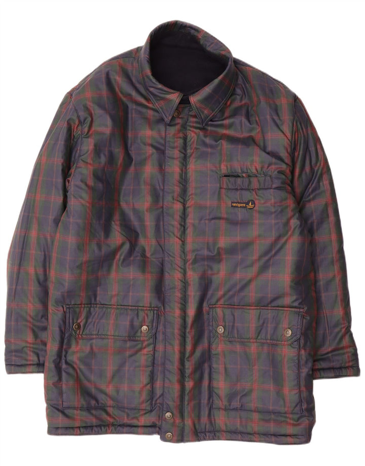 NAVIGARE Chaqueta reversible para hombre UK 44 2XL Lana azul marino