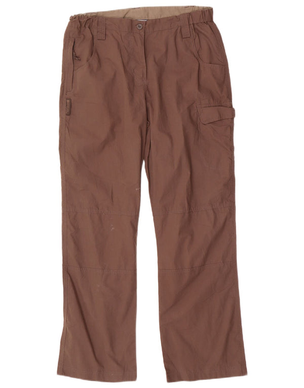 Pantalones cargo rectos para mujer de Mountain Warehouse UK 10 Small W30 L29 Marrón