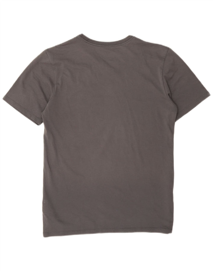 Nike Dri Fit Graphic Camiseta para hombre, talla pequeña, algodón gris