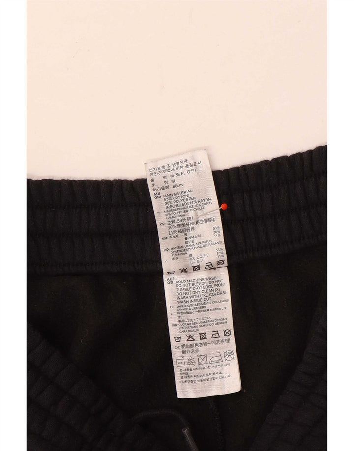 Adidas - Pantalón de chándal para hombre, talla pequeña, algodón negro