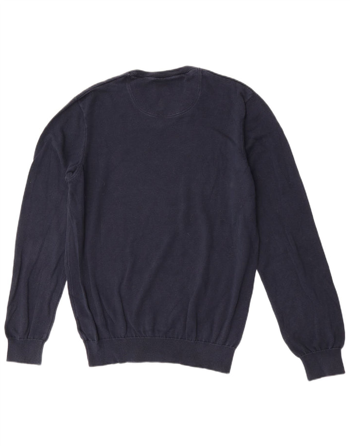 Lacoste Jersey con cuello en V para hombre talla 4 mediano algodón azul marino