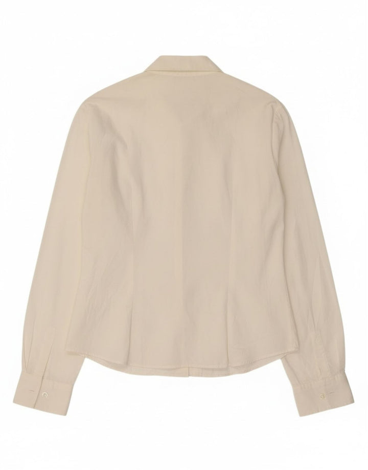 Camisa Benetton Mujer ES 42 Mediano Blanco