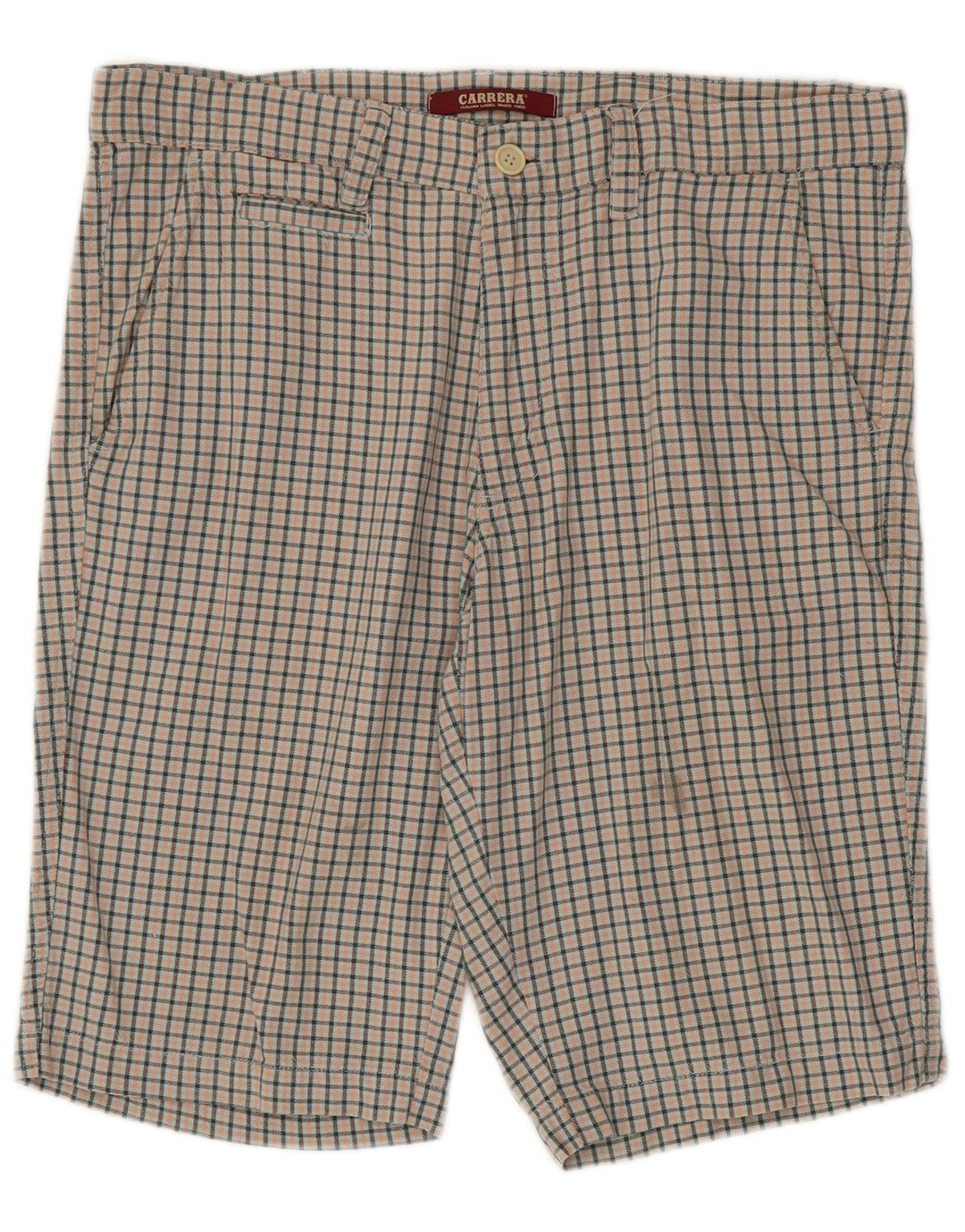 Carrera Pantalones cortos chinos para hombre IT 50 Large W34 Algodón a cuadros multicolor