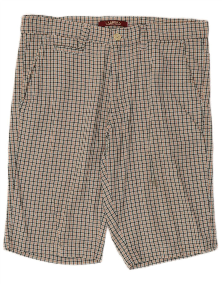 Carrera Pantalones cortos chinos para hombre IT 50 Large W34 Algodón a cuadros multicolor