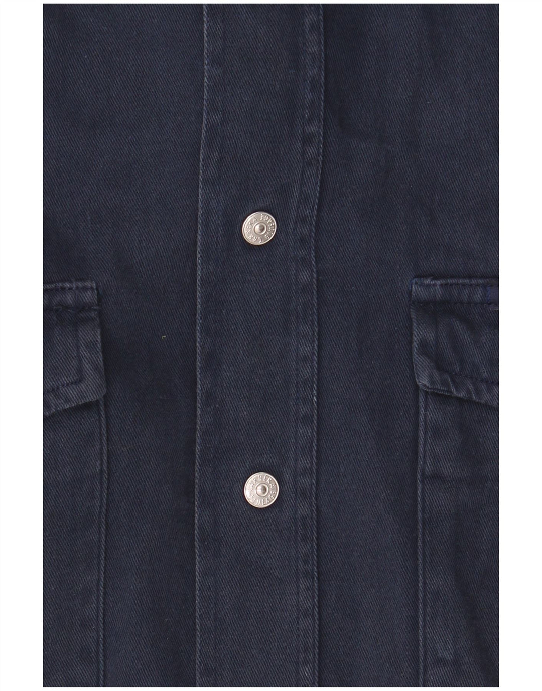 Camisa Carrera Hombre Talla 39/40 Mediana Azul Marino Algodón
