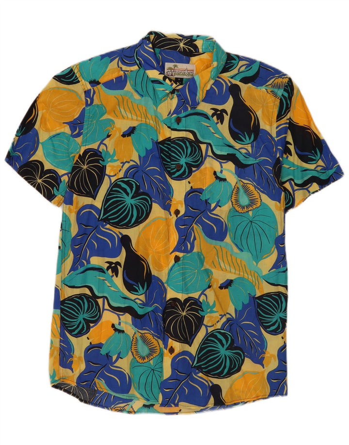 Camisa hawaiana de manga corta Patagonia para hombre, talla mediana, multicolor floral