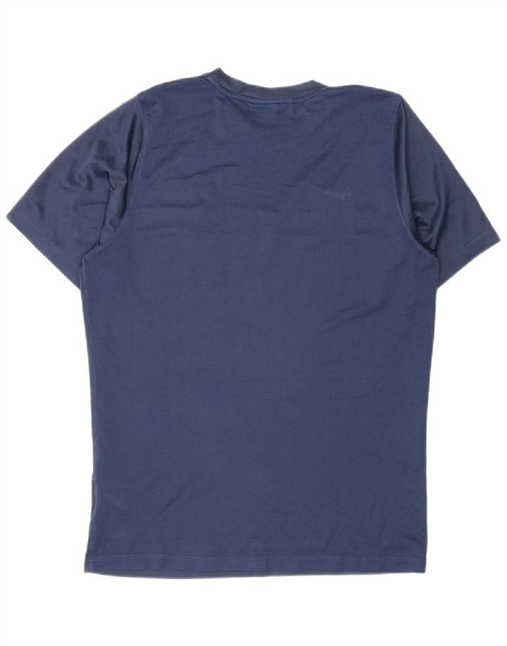 Camiseta Nike Dri Fit para hombre Top medio azul marino Poliéster