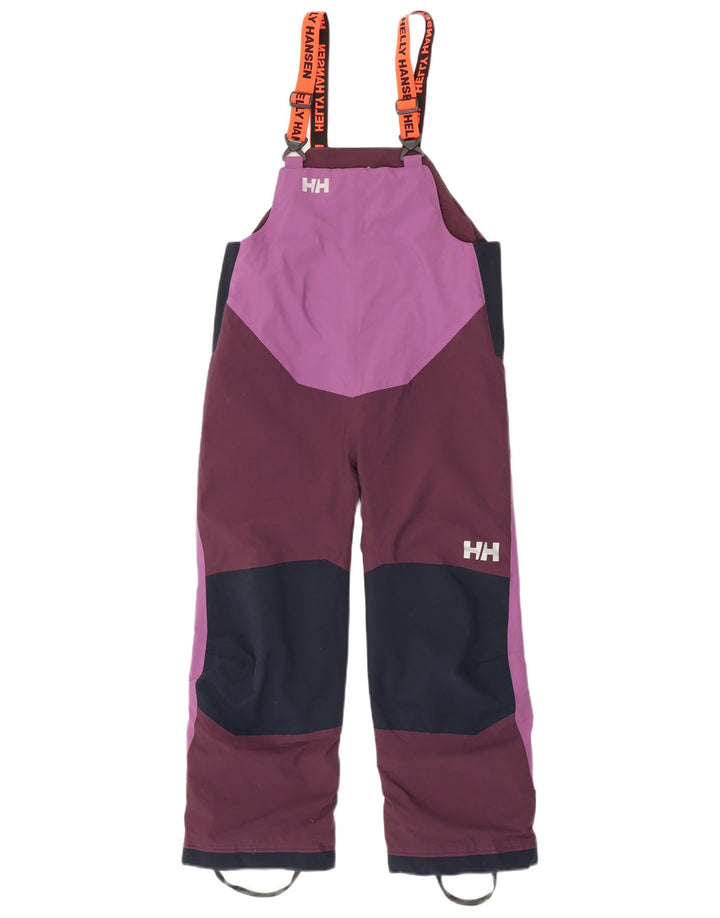 Helly Hansen Pantalones de esquí para niña 8-9 años Morado Poliéster color block