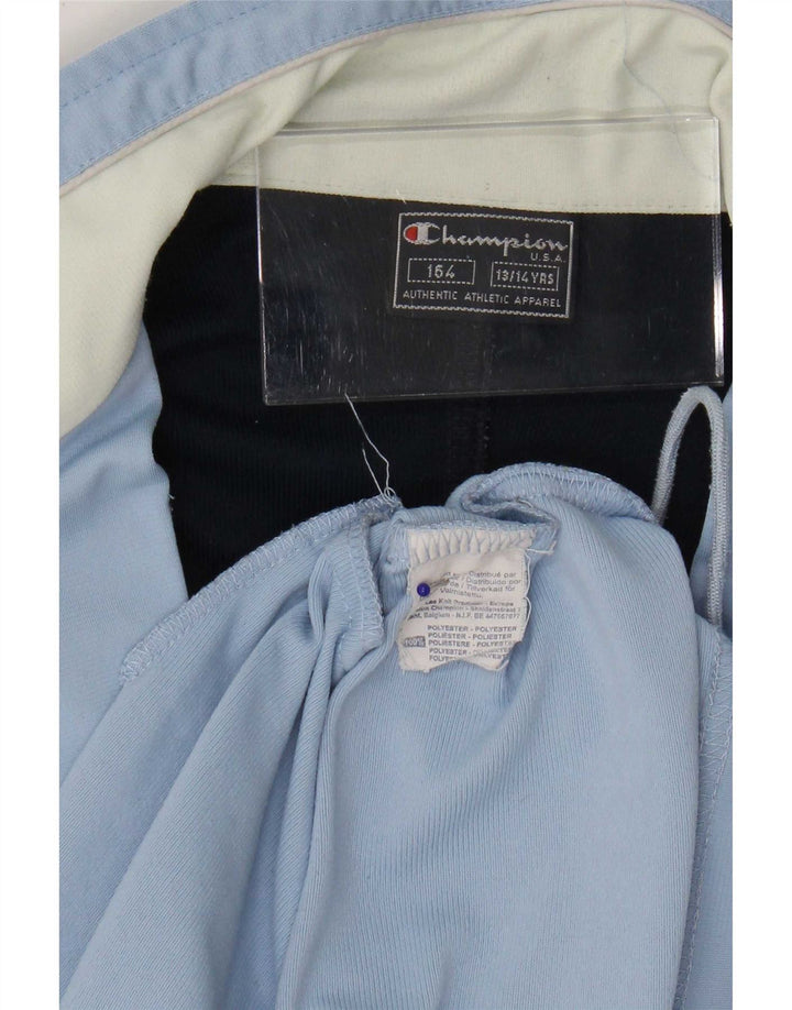 Champion Chaqueta de chándal para niño 13-14 años Azul Poliéster color block