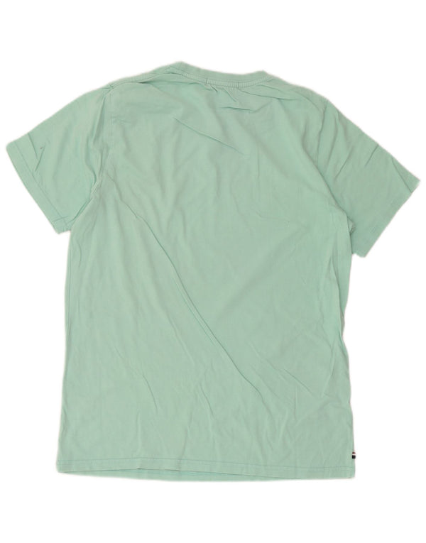 Asociación de Polo de EE. UU. Camiseta Hombre Top Medium Turquesa Algodón