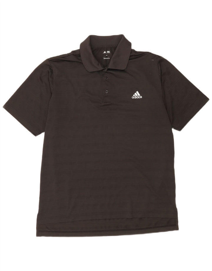 Polo Adidas Hombre Grande Poliéster A Rayas Negras