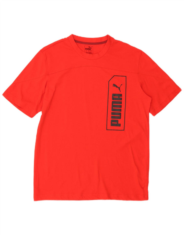 PUMA Camiseta gráfica para hombre Top Medium Red Cotton