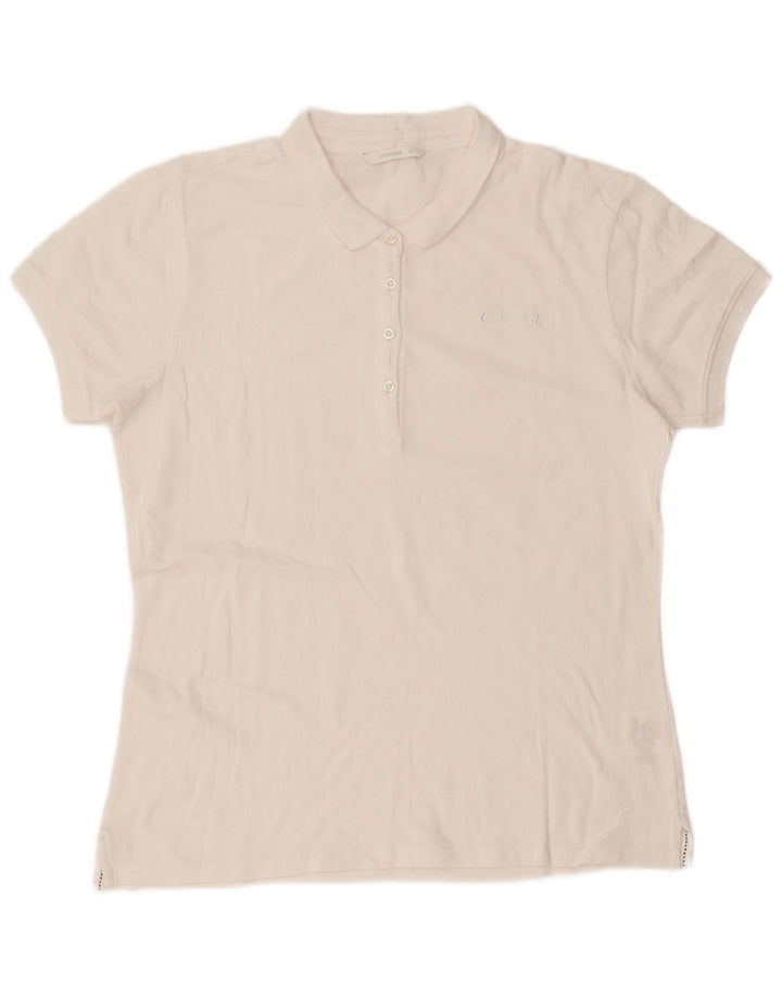CARRERA Polo Mujer UK 40 XL Algodón Blanco